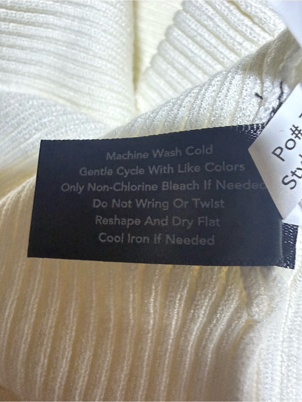 Boston Proper Ivory Ribbed Turtleneck Sweater - Picture 8 of 10